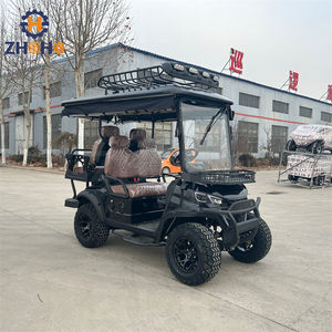 Voiture de golf électrique tout-terrain homologuée pour la route, 2+2 places, très vendue - Product Image 1