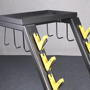 Support de rangement multi-prises pour accessoires de gym, support suspendu pour câbles et poignées, organisateur de poignées de fitness pour le rangement des accessoires d'entraînement en salle de sport - Product Image 5