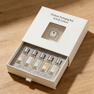 Luxury Custom Rigid Drawer Sliding Gift Box with Insert Window for Perfume Bottle Gift Packaging - Product Image 2