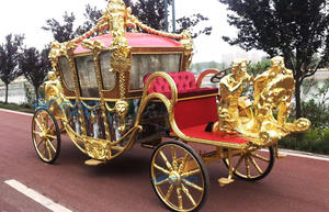 รถม้าไฟฟ้าสำหรับงานแต่งงาน ท่องเที่ยว สไตล์คลาสสิกย้อนยุค รูปปั้นชายช่างทองสุดหรู คุณภาพสูง ปี 2026 ราคาประหยัด - Product Image 5