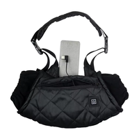 Gants chauffants électriques USB imperméables pour l'hiver, avec thermostat réglable, chauffe-mains, pochette chauffante avec sangles