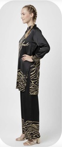 Ensemble coordonné deux pièces pour femmes, élégant, confortable, écologique, ensemble Kurti et pantalon assorti, tenue décontractée respirante pour toutes les saisons - Product Image 2