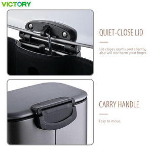 <span class=keywords><strong>Cubo</strong></span> de Reciclaje Rectangular de Acero Inoxidable <span class=keywords><strong>Gris</strong></span> Mate con Cierre Suave y Cubos Interiores para Cocina o Cuarto de Servicio - Product Image 2