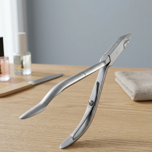 ASAP Professional Stainless Steel <b>Cuticle</b> Nippers Nail <b>Cuticle</b> Cutter <b>Trimmer</b> Manicure Pedicure Salon Wide Jaw Opening Curved - Product Image 2