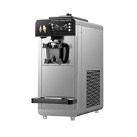 Machine à glace commerciale de comptoir entièrement automatique en acier inoxydable pour cornets de sundae, vente en gros