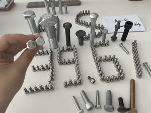 Vis à tête hexagonale en acier au carbone personnalisées avec placage en zinc, grade 2/5/8, marque <span class=keywords><strong>YFN</strong></span>, métriques, filetage UNC 5/8"-60, écrous DIN933 931 - Product Image 6