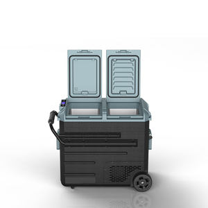 <span class=keywords><strong>2023</strong></span> nouvelle conception de bagages portable <span class=keywords><strong>camping</strong></span>-<span class=keywords><strong>car</strong></span> congélateur 65L grande capacité double zone refroidissement rapide voiture réfrigérateur - Product Image 3