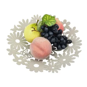 Customized Decorative Fruit Plate Quality Wholesale Creative Design Metal Fruit Bread Basket