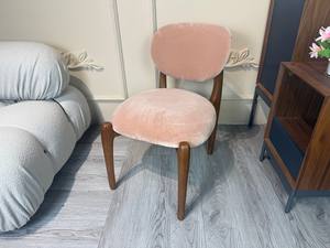 Hiện đại ăn uống ghế gỗ thông qua kẹo bơ cứng nhung Walnut gỗ ăn ghế phòng ăn ghế - Product Image 1