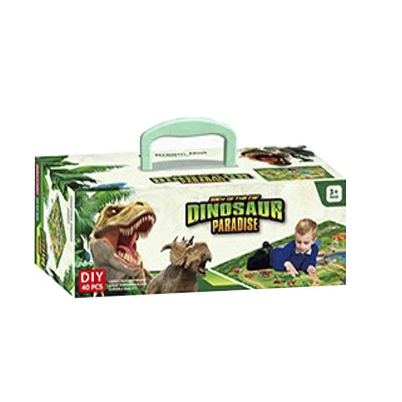 恐竜フィギュアアクティビティプレイマット収納バッグ子供用おもちゃ