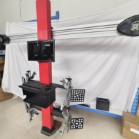 Machine d'alignement des roues portable à écran unique, moins chère, pour atelier de réparation automobile