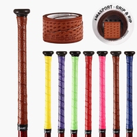 Nastro per impugnatura mazza da baseball in pelle PU all'ingrosso, personalizzabile con logo OEM, antiscivolo, resistente, confortevole, avvolgimento per manico, produzione in serie.