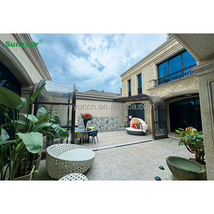 Verand en verre polycarbonate moderne personnalisé véranda serre extérieure rétractable enceinte pour hôtels espaces couverts - Product Image 3