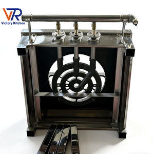 Cuisinière à gaz en acier inoxydable VICTORY KITCHEN modèle VCT 600x700x380mm argentée, fournitures pour restaurants - Product Image 3