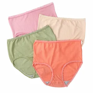 Southeast Asia 200 pounds women's panties female high-waisted belly large size middle-aged and elderly mother panty head