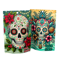Sacs en Mylar avec feuille holographique, pochettes d'emballage refermables avec zip-lock, sacs durables OEM de haute qualité pour collations, café et thé