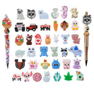 Perles de dentition à mâcher en silicone pour la fabrication de stylos, accessoires de chaînes de tétines - Product Image 1