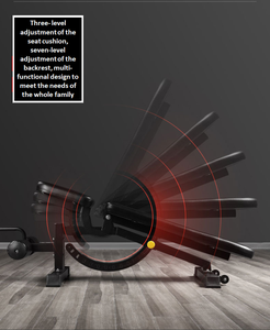 Banc de musculation réglable avec <span class=keywords><strong>coussin</strong></span>, polyvalent, avec siège et dossier réglables pour plus de confort - Product Image 6