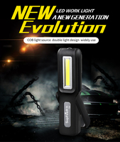 Lampes de travail LED portables magnétiques COB rechargeables par USB, étanches IP44, mini-lampes d'atelier, de jardin, d'hôtel