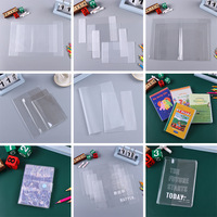 Couverture de livre vierge transparente imprimée personnalisée en plastique PVC givré pour ordinateur portable Protecteur de livre