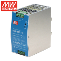 Série d'alimentations sur rail DIN économiques et compactes Mean Well NDR 75W 120W 240W 480W 12V 24V 48V pour l'automatisation industrielle