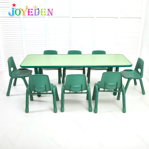 โต๊ะไม้และเก้าอี้สำหรับเด็กอนุบาล,เฟอร์นิเจอร์สำหรับเด็กก่อนวัยเรียน8คน - Product Image 4