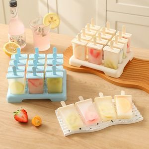Silicone Ice Cream Mold Set 12 Popsicle Molds Food Grade Dishwasher Safe For Home Use - Product Image 4