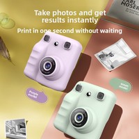 Nueva Cámara de Impresión Instantánea para Niños, Pantalla de 2.4 Pulgadas, Juegos Integrados, Tarjeta MicroSD Portátil, Impresión Automática de Fotos