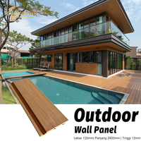 Nouvelle tendance ASA Panneau mural extérieur en WPC imperméable et ignifuge, panneau mural décoratif extérieur en WPC, grain de bois