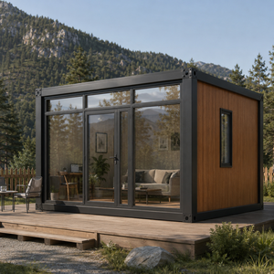 Conteneur préfabriqué moderne et portable, personnalisé en usine, résidentiel modulaire mobile, extérieur, écologique, certifié CE, chambre d'hôtel - Product Image 2