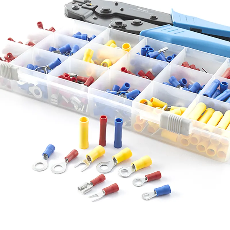 450 Pcs Wire Connector Insulated Crimp Terminal Assortment Kit cable termination kit