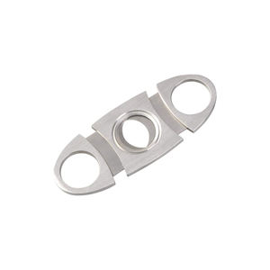 Cortador de puros doble de lujo personalizado Accesorios DE CORTADOR de puros de mesa de acero inoxidable - Product Image 1