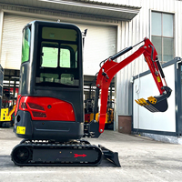 Mini-excavatrice compacte de 1,5 tonne, diesel, hydraulique, CE EPA, pour site d'élevage de champignons