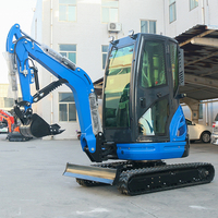 Mini-pelle compacte durable 2000 kg certifiée EPA CE avec chenilles réglables pour usage en verger – Prix de gros, prête à être expédiée directement de l'usine