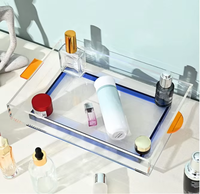 Support à Boissons en Acrylique Écologique OEM/ODM pour Fêtes, Bars et Restaurants – Plateau Transparent Gravé au Laser pour Fêtes