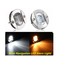 Feu de coque Xiamen Sunshine Marine 304 SS 12VDC 2.2W 2NM, feu de navigation pour yacht, lampe de coque pour bateau/yacht/kayak/accessoire nautique