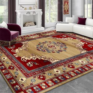 Gambar 3D ukuran besar Turki gaya Amerika karpet ruang tamu pola abstrak Nordik samping tempat tidur lembut Area Tatami karpet mandi dapur - Product Image 6