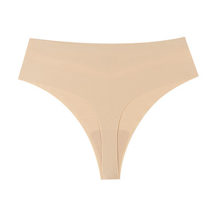 2026 Perizoma a vita media taglie forti, senza cuciture, in seta ghiaccio, con inserti in rete, sexy, a V, per yoga e sport - Product Image 4