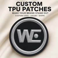 Écussons personnalisés en silicone TPU gaufrés, étiquettes de marque thermocollantes pour vêtements d'extérieur, sacs et uniformes