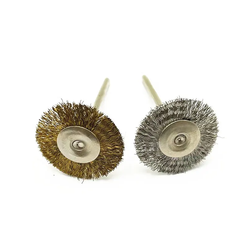 Wood Polishing Abrasive Tools Brass Wires Wheel Stainless Steel Brush for Rotary Tools Accessories