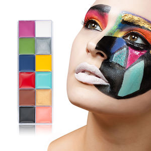 Superventas 12 colores <span class=keywords><strong>payaso</strong></span> Halloween <span class=keywords><strong>cara</strong></span> <span class=keywords><strong>pintura</strong></span> corporal pinturas maquillaje arte fiesta no tóxico <span class=keywords><strong>pintura</strong></span> facial - Product Image 2