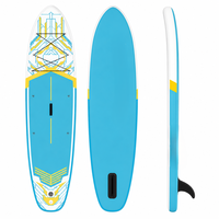Planche à pagaie SUP tout-terrain - PVC Drop Stitch 3 ailerons Stabilité garantie Anti-retournement Grande force flottante Sports nautiques en extérieur