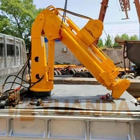 Grue télescopique de levage de charge de 500 kg, 1000 kg, 1 tonne, 2 tonnes, pour plateau de camion, camionnette, mini-grue de 1 tonne pour camionnette