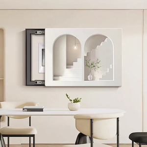 Quadro Decorativo Moderno Nordico Astratto in PVC con Incisione <span class=keywords><strong>Laser</strong></span> per Contatore Elettrico, Arte Decorativa da Parete per la Casa - Product Image 2