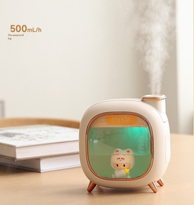 Cartoon Dolls Ultrasonic Air <b>Humidifier</b> 500ML Large Capacity Aroma Essential Oil <b>Diffuser</b> USB Colourful Breathing Night Lights - Product Image 1
