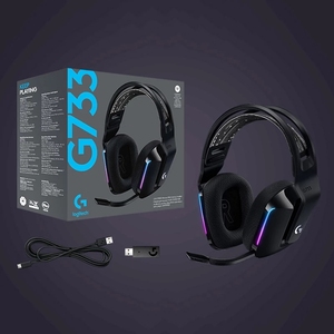 Casque sans fil G733 Lightspeed RGB Pro-G DTS Headphone X 2.0 avec son surround, adapté aux joueurs sur ordinateur, G733 Gaming - Product Image 4