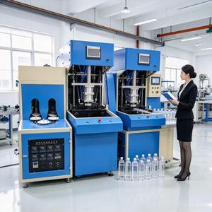 เครื่องขึ้นรูปขวดพลาสติก PET กึ่งอัตโนมัติ 2 ช่องขึ้นรูป 1200BPH จากโรงงานโดยตรง รับผลิตตามแบบ OEM สำหรับสารเคมี - Product Image 6