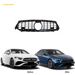 Grille centrale de voiture en PP de haute qualité pour Mercedes-Benz <span class=keywords><strong>Classe</strong></span> <span class=keywords><strong>A</strong></span> <span class=keywords><strong>W177</strong></span> Grille GT 2023y+ <span class=keywords><strong>AMG</strong></span> 35 Pare-chocs avant de voiture Grille de capot - Product Image 5