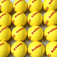 Ball de golf d'entraînement en deux parties, en Surlyn blanc, personnalisé avec logo, pour la vente en gros à prix abordable