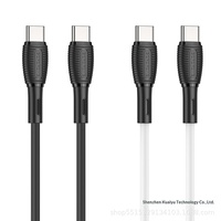 Câble de charge en silicone BOROFONE BX86 USB-C//Micro USB, charge rapide, synchronisation des données pour ordinateurs portables, compatible avec PD 20W/60W